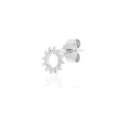 Mono boucle d'oreille Agatha Mix & Match soleil en argent