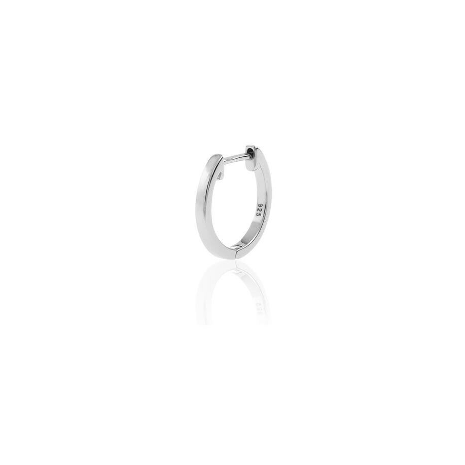 Mono boucle d'oreille créole Agatha Mix & Match 13mm en argent