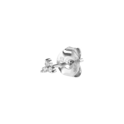 Piercing puce Agatha Minpunta en argent et oxyde de zirconium