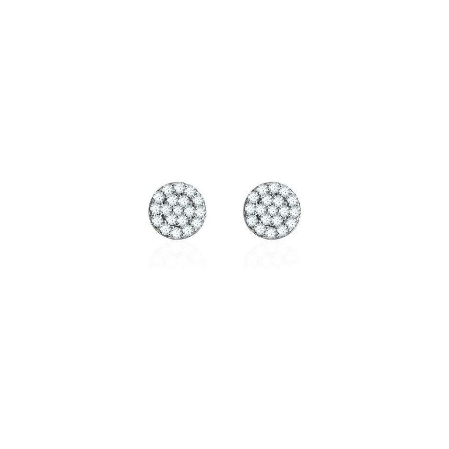 Boucles d'oreilles Agatha Cristal en argent et oxydes de zirconiums