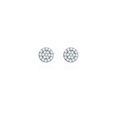 Boucles d'oreilles Agatha Cristal en argent et oxydes de zirconiums