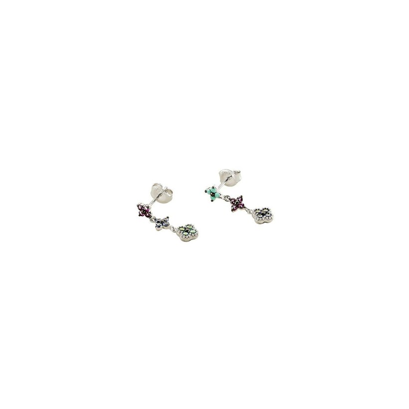 Boucles d'oreilles Agatha Beloved en argent