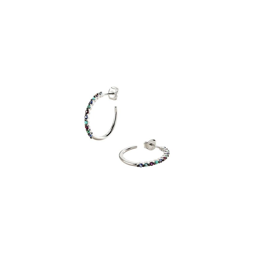 Boucles d'oreilles Agatha Beloved en argent