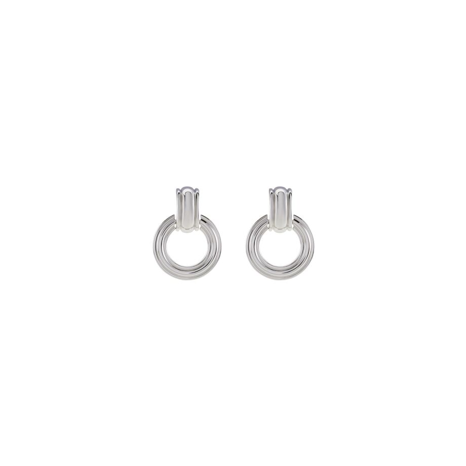 Boucles d'oreilles Agatha Argent en argent rhodié