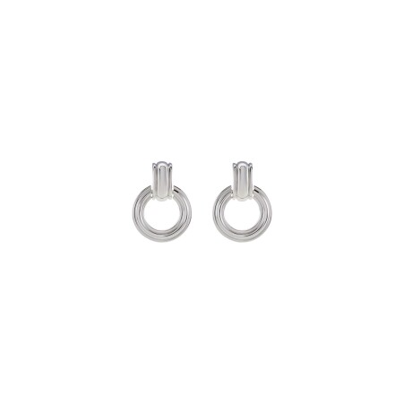 Boucles d'oreilles Agatha Argent en argent rhodié