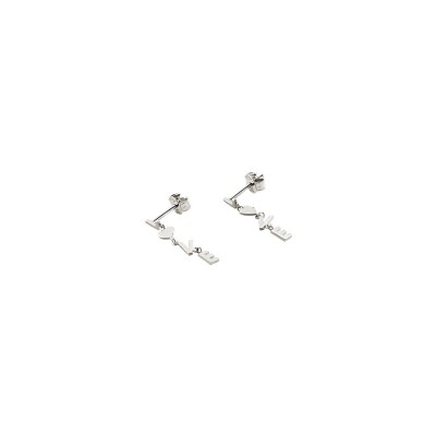 Boucles d'oreilles Agatha WITH LOVE en argent