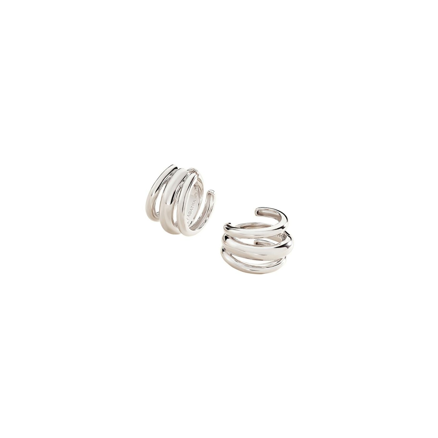 Boucles d'oreilles Agatha Trijonc en argent