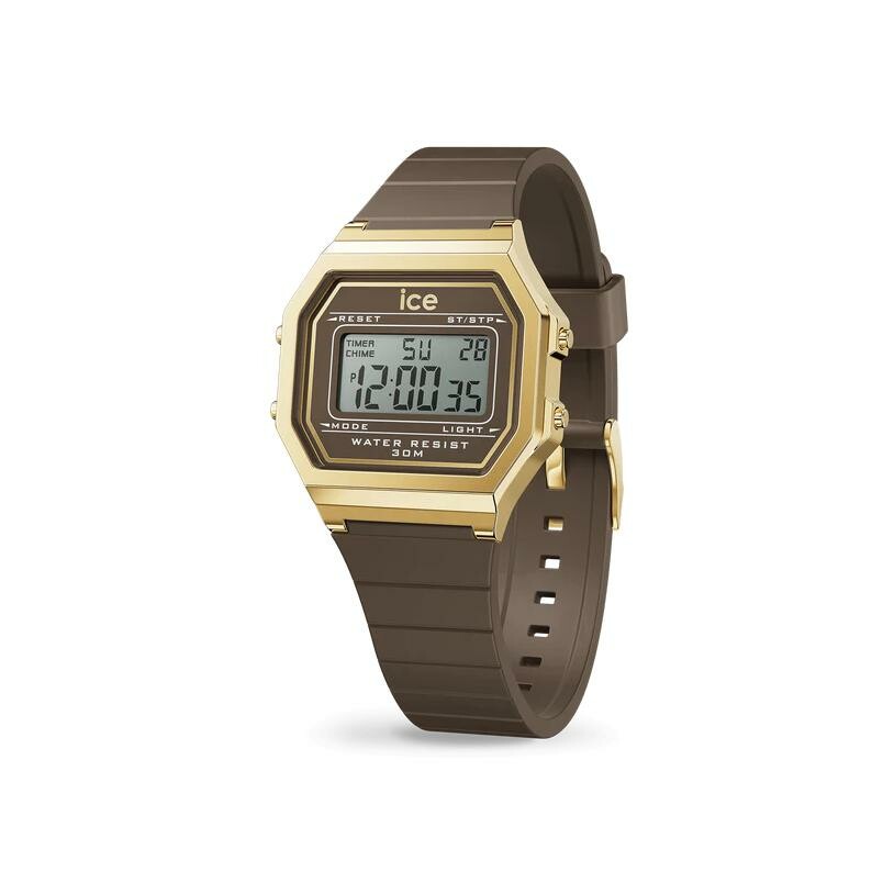 Montre Ice-Watch ICE digit retro Brown Gold