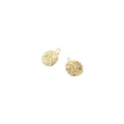 Boucles d'oreilles Agatha en métal doré