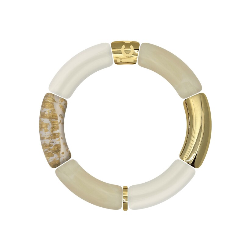 Bracelet ICE-Watch Bella Beige Almond Gold en acrylique et acier doré