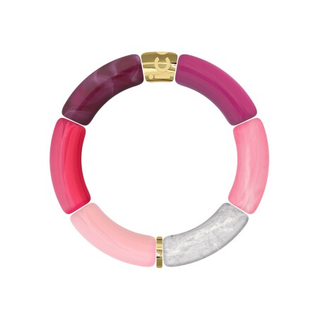 Bracelet ICE-Watch Bella Pink Harmony en acrylique et acier doré