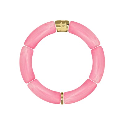 Bracelet ICE-Watch Bella Full Pink en acrylique et acier doré