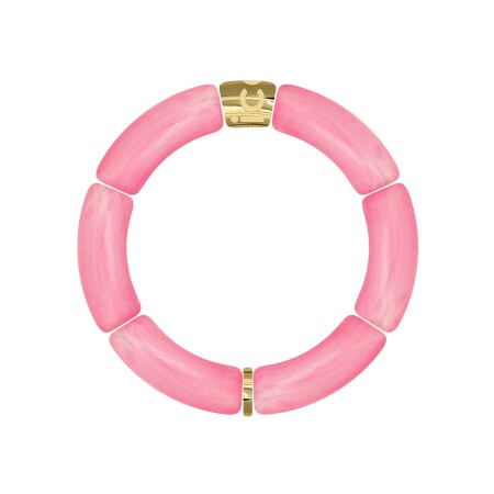 Bracelet ICE-Watch Bella Full Pink en acrylique et acier doré