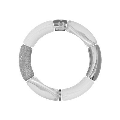 Bracelet ICE-Watch Bella Silver White en acrylique et acier