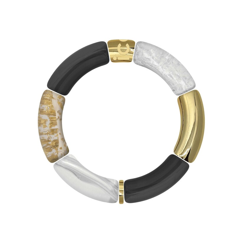 Bracelet ICE-Watch Bella Gold Black en acrylique et acier doré