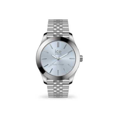 Montre Ice-Watch ICE steel solar Silver Light Blue