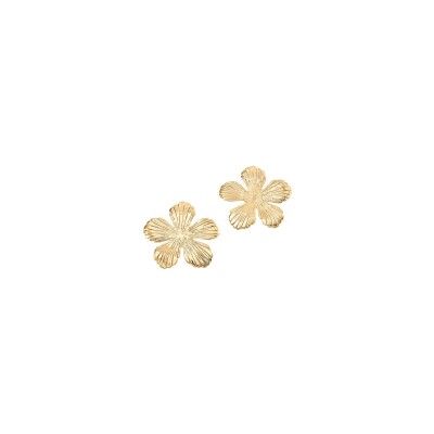 Boucles d'oreilles Agatha Bloom en laiton