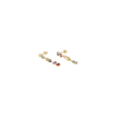 Boucles d'oreilles Agatha Candy en laiton