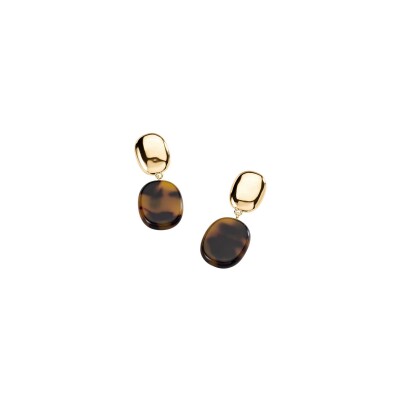 Boucles d'oreilles Agatha Clip en laiton