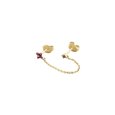 Boucles d'oreilles Agatha BELOVED en argent doré