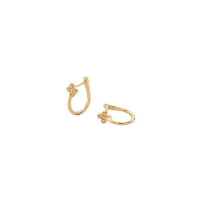 Boucles d'oreilles créoles Agatha Beloved en argent doré