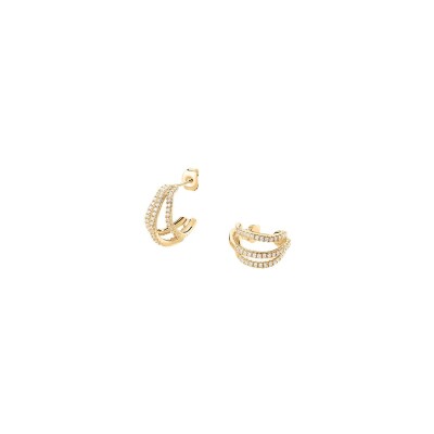Boucles d'oreilles Agatha Dauphine en argent