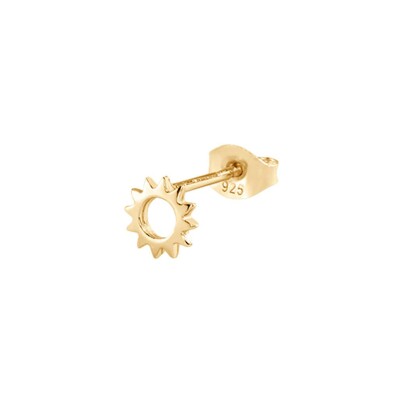 Mono boucle d'oreille Agatha Minisol en argent doré
