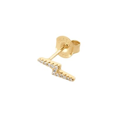 Mono boucle d'oreille Agatha Eclair Mix & Match en argent doré