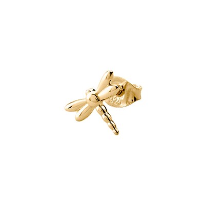 Mono boucle d'oreille Agatha Libelulle Mix and Match en argent doré