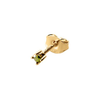 Mono boucle d'oreille Agatha Mix and Match en argent doré et oxyde de zirconium
