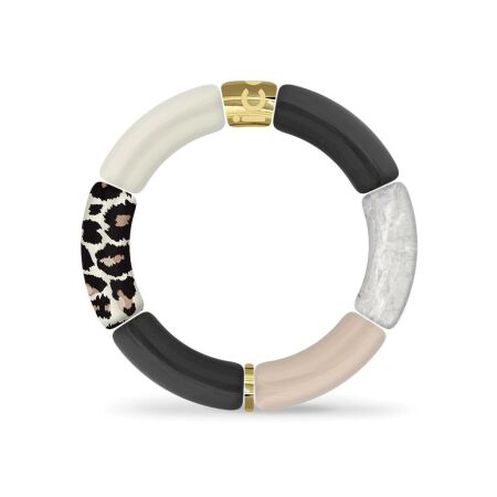 Bracelet ICE-Watch Bella Leopard Black Pink en acrylique et acier doré