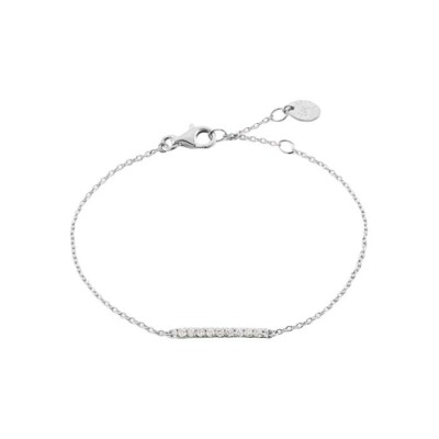 Bracelet Agatha Barshine en argent et oxyde de zirconium