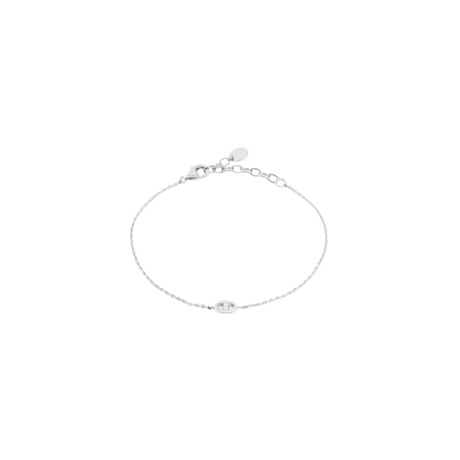 Bracelet Agatha Etreinte en argent et oxyde de zirconium