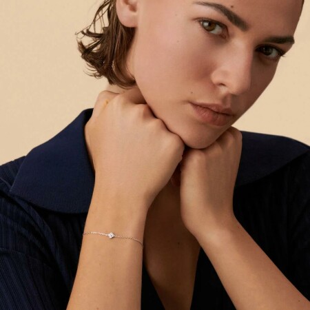 Bracelet Agatha Beloved en argent et oxydes de zirconium