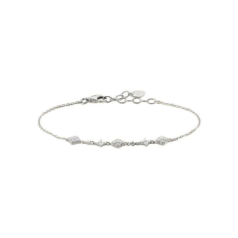 Bracelet Agatha Beloved en argent et oxydes de zirconium