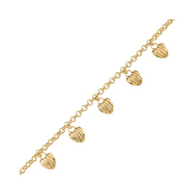 Bracelet Agatha Sacre Cœur en laiton doré