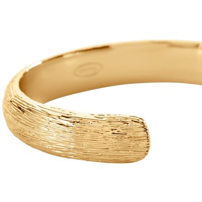 Bracelet jonc Agatha Charlot en laiton doré