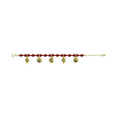 Bracelet Agatha Calypso en laiton doré