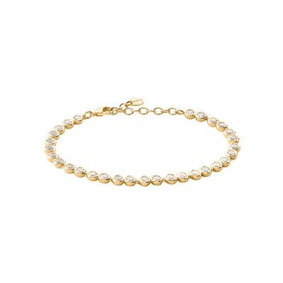 Bracelet Agatha Saint Germain en laiton, oxyde de zirconium et verre