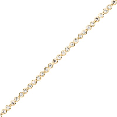 Bracelet Agatha Saint Germain en laiton, oxyde de zirconium et verre