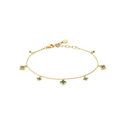 Bracelet Agatha Beloved en argent doré et oxyde de zirconium