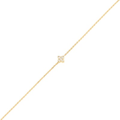Bracelet Agatha Beloved en argent doré et oxyde de zirconium