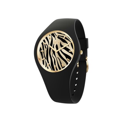 Montre Ice-Watch  ICE wild - Black gold - Zebra