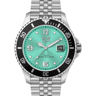 Montre Ice-watch ICE steel - Black turquoise silver