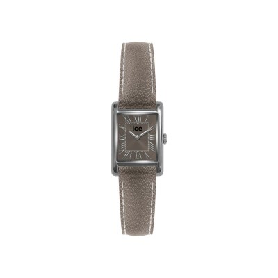 Montre Ice-Watch  ICE mimi Square - Silver - Grey grain