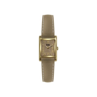 Montre Ice-Watch  ICE mimi Square - Gold - Taupe grain
