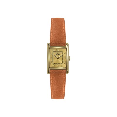 Montre Ice-Watch  ICE mimi Square - Gold - Orange grain