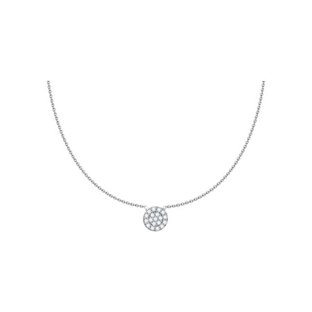 Collier Agatha Cristal en argent et oxydes de zirconium