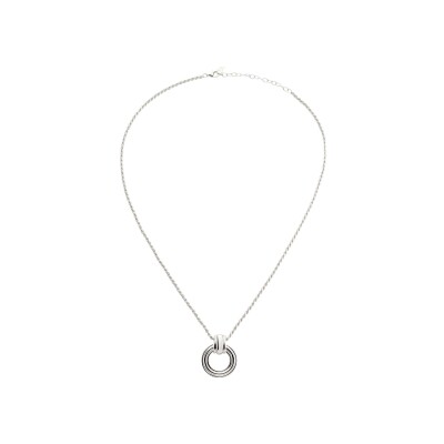 Collier Agatha Argent en argent rhodié