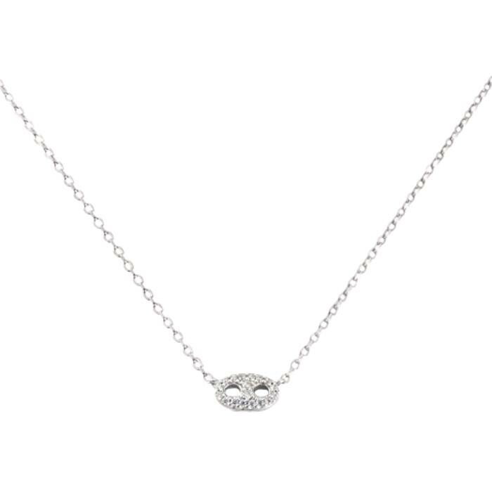 Collier Agatha Etreinte en argent et oxyde de zirconium